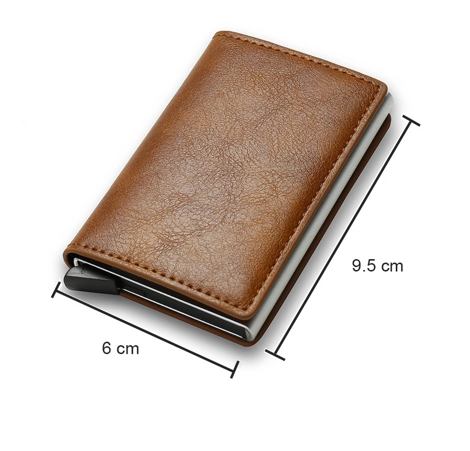 Leather Pop-Up Wallet with RFID Blocking | Slim Minimalist Card Holder for Men - Image 10