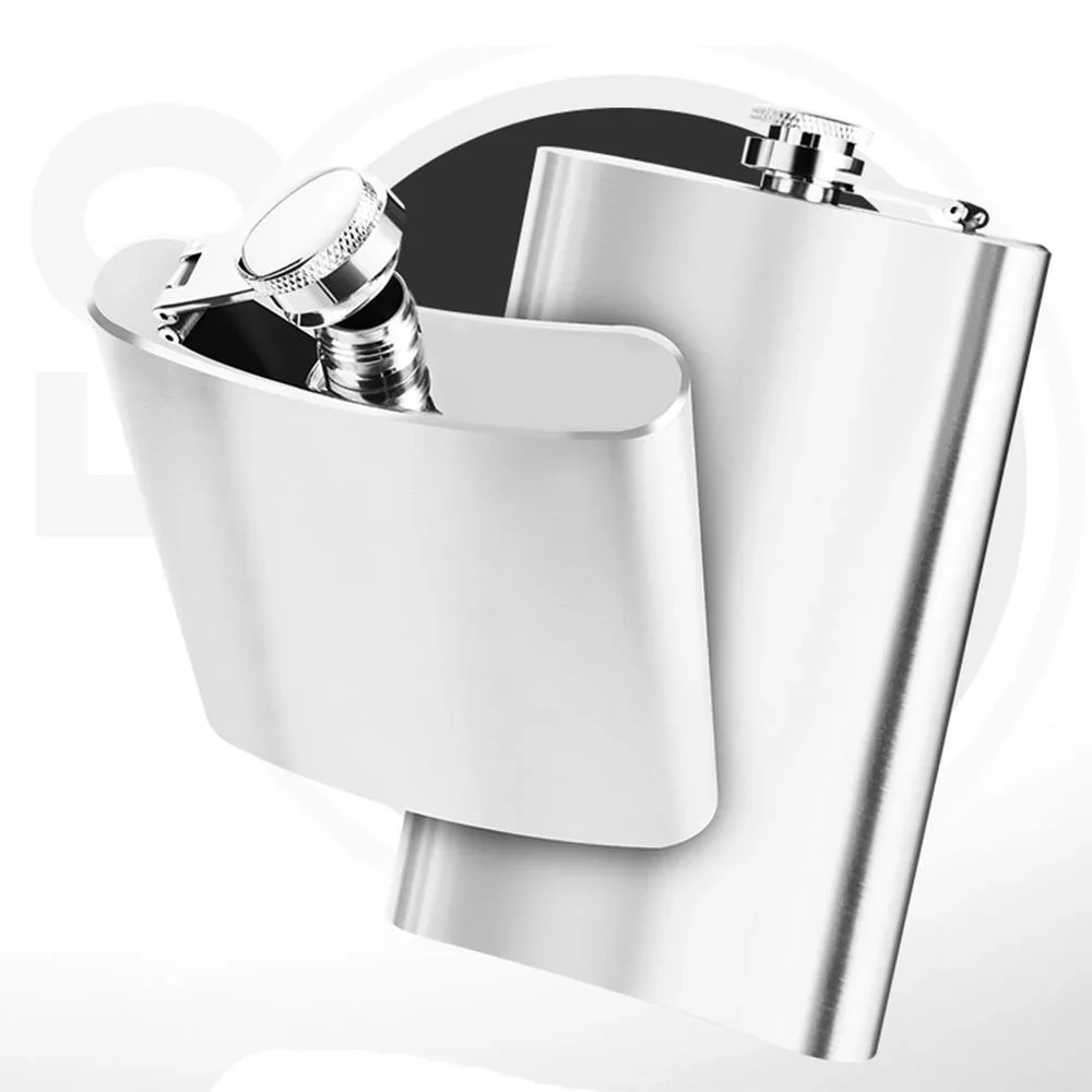 8oz Portable Stainless Steel Whiskey Flask - Image 4