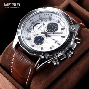 MEGIR Genuine Leather Watch