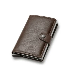 Anti  RFID aluminum men's wallet card holder.