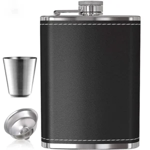 8oz Portable Stainless Steel Whiskey Flask