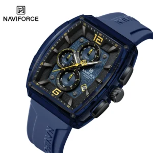 NAVIFORCE Fashion Watches for Men Quartz Silicone Strap 50M Waterproof Date Original Man's WristWatch Reloj Hombr 2025